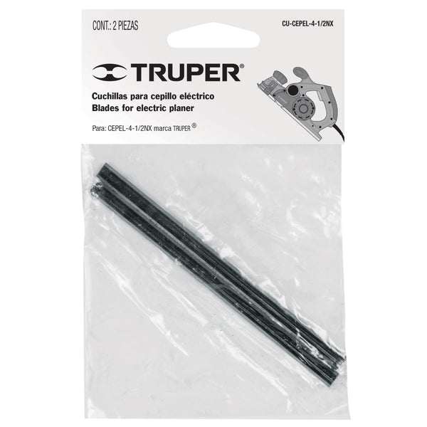 CUCHILLAS DE REP. P/CEPILLO ELECT. TRUPER CU-CEPEL-4-1/2NX