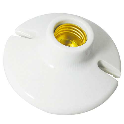 Portalámpara de porcelana 102 mm, casquillo aluminio. Marca: IUSA