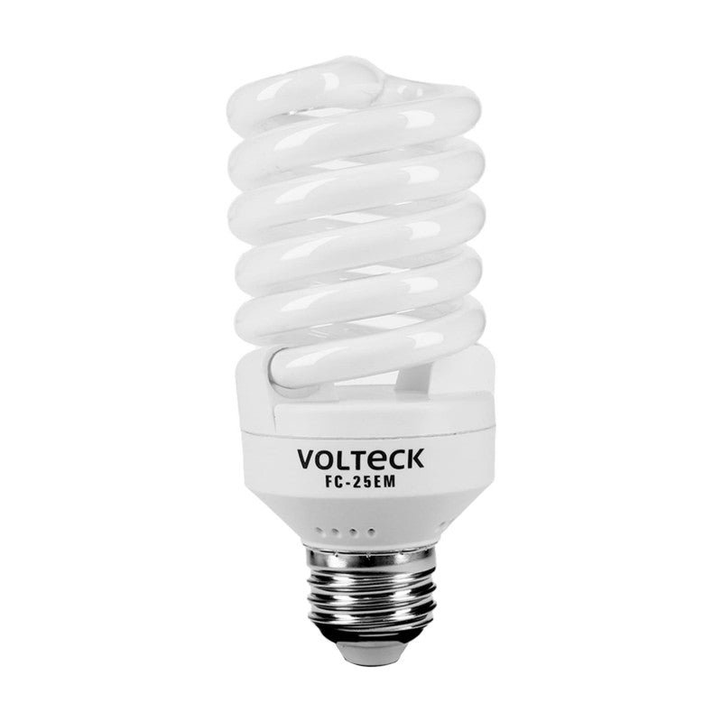 Lámpara 25 W, espiral mini, luz día, T2, en blister, Volteck