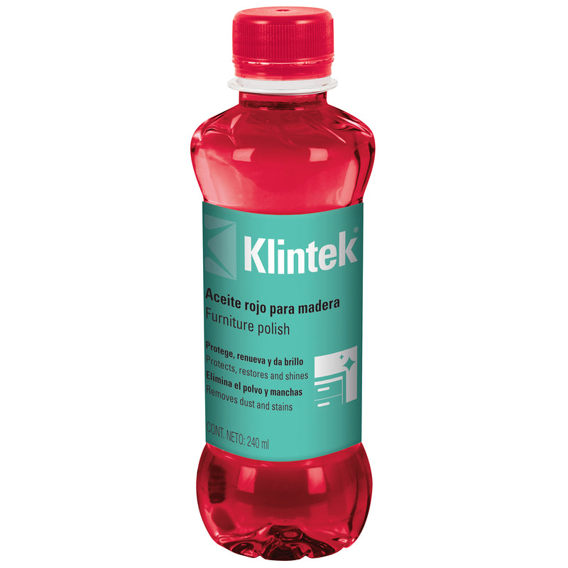 ACEITE ROJO PARA MADERA 240 ML KLINTEK 57070