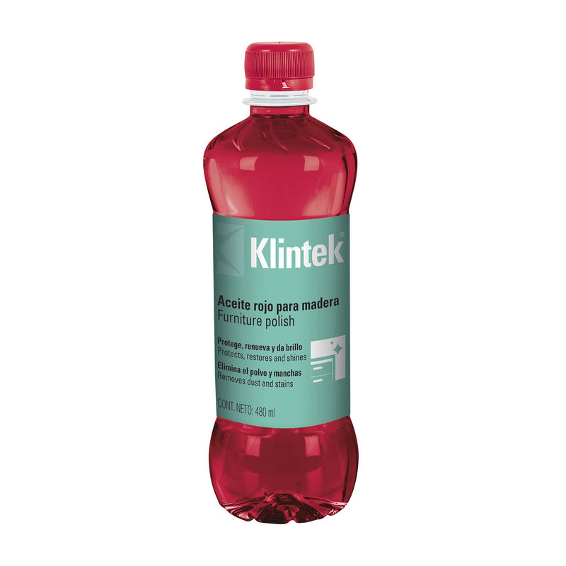 ACEITE ROJO PARA MADERA 480 ML KLINTEK 57071