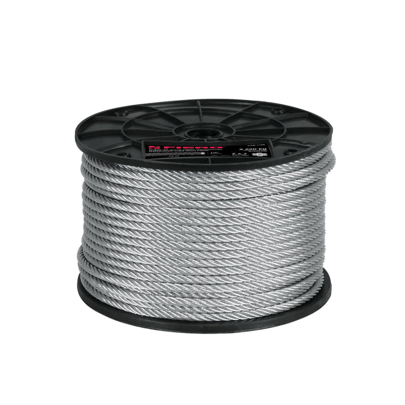 CABLE ACERO 1/4  7X7 HILOS 75 MT FIERO 44207