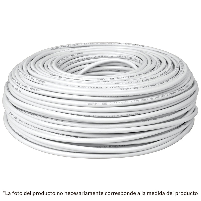 CABLE CALIBRE 14 THHW-LS BLANCO VOLTECH 46057