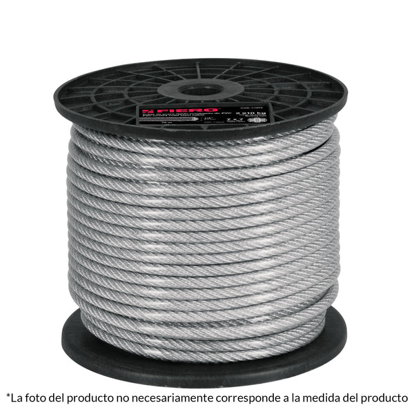 CABLE ACERO RECUBIERTO PVC 3/32'' 7X7 HILOS FIERO 44221