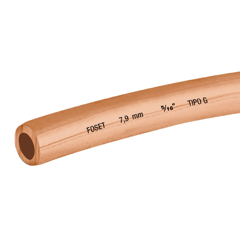 TUBO COBRE FLEXIBLE 5/16'' 15MT  FOSET 48156