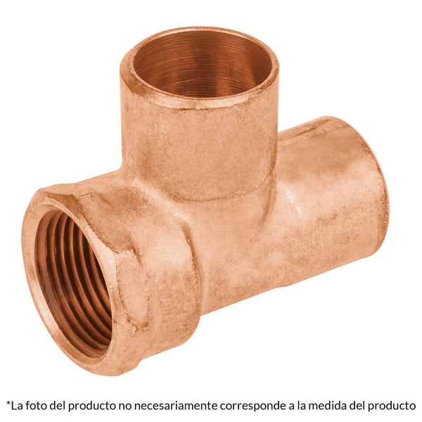 TEE COBRE A ROSCA INT. 1/2'' FOSET 48887