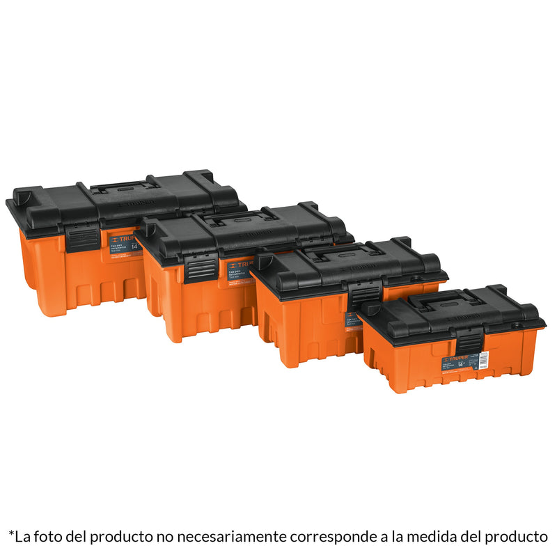 CAJA HERRAMIENTA PLAST. 14'' NARANJA TRUPER 19854