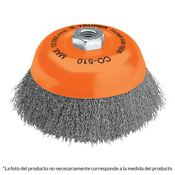 CARDA COPA LISA 3'' X 5/8'' TRUPER 14182