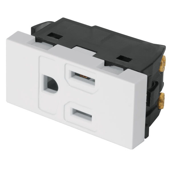 Contactos sencillos 2 polos + tierra, 1 módulo VOLTECK 47051