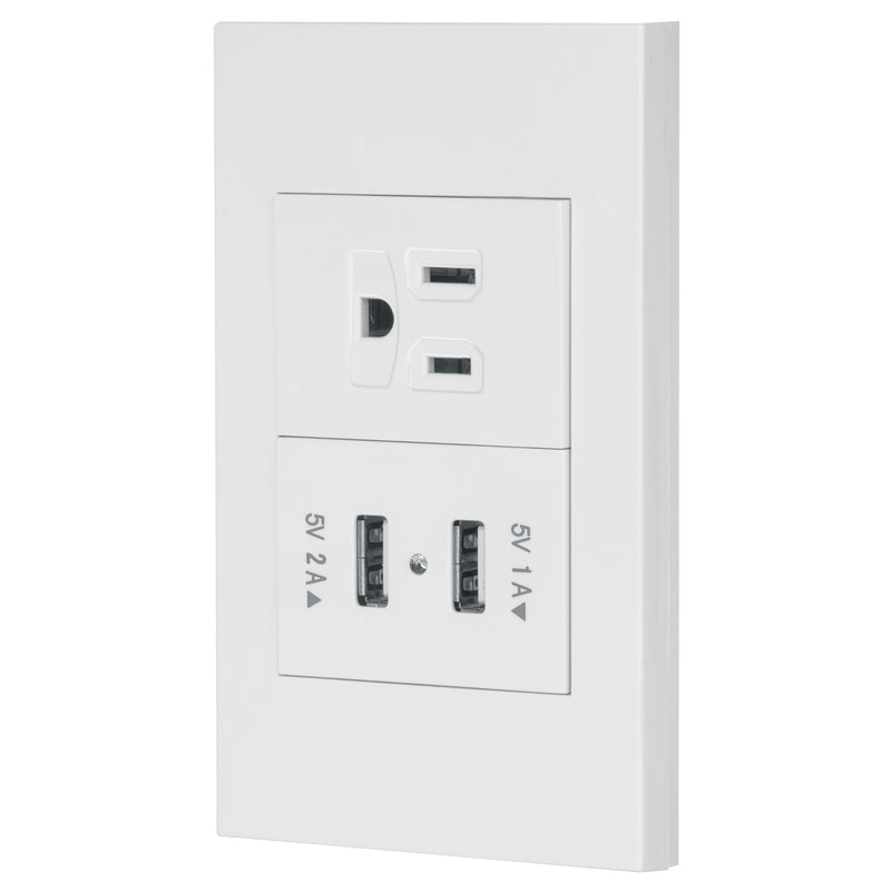 PLACA 1 CONTACTO Y 2 USB LINEA ESPAÇ?OLA VOLTECK 45603