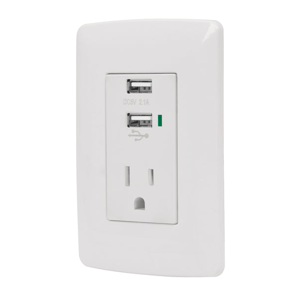 CONTACTO USB BLANCO ITALIANA VOLTECH 48065