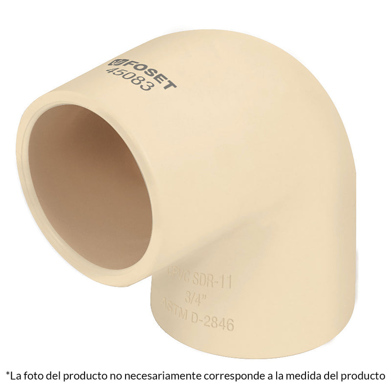 CODO CPVC 90° 1/2'' FOSET 45082