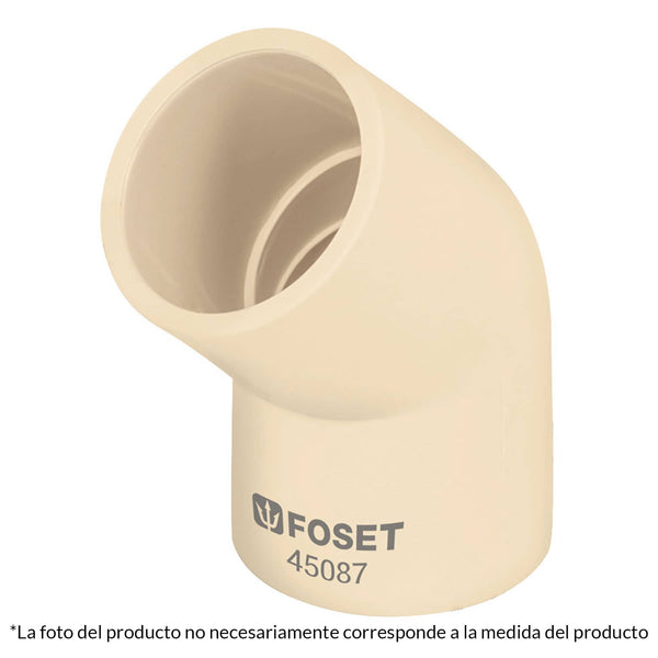 CODO CPVC 45¶§ 1-1/2'' FOSET 48930