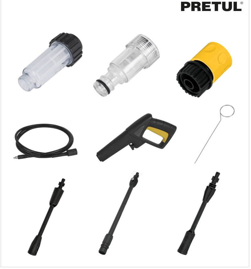 HIDROLAVADORA TIPO KARCHER ELECTRICA 1800 PSI PRETUL 26024