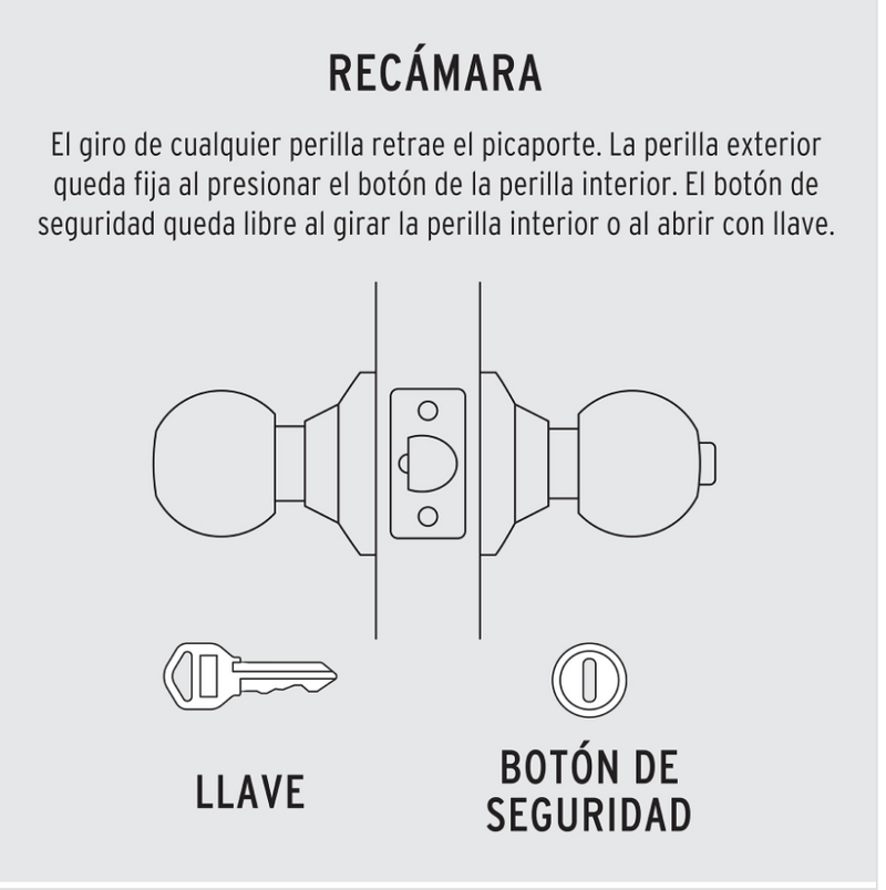 CERRADURA CROMO MATE RECAMARA PRETUL 23565