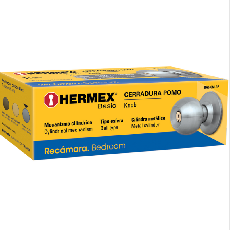 CERRADURA CROMO MATE RECAMARA PRETUL 23565