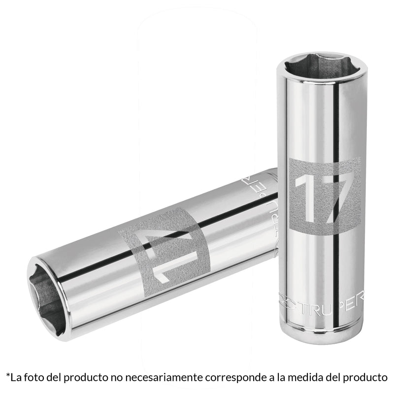 DADO 1/2' 6 PUNTAS MILIMETRICO LARGO 10 MM TRUPER 13350