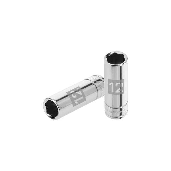 DADO 1/4' 6 PUNTAS MILIMETRICO LARGO 12 MM TRUPER 13206