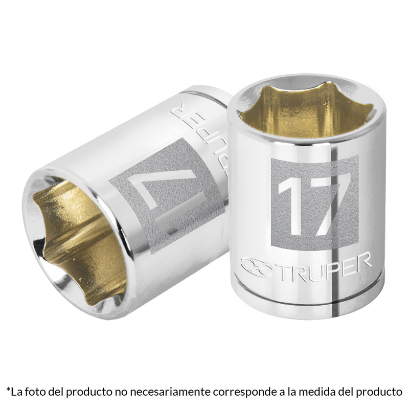 DADO 3/8' 6 PUNTAS STANDARD 7/16' TRUPER 13608