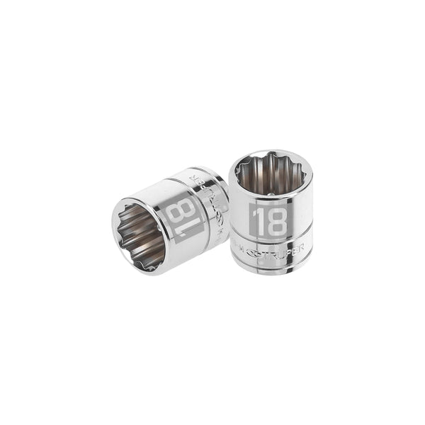 DADO 3/8' 12 PUNTAS MILIMETRICO 18 MM TRUPER 13638