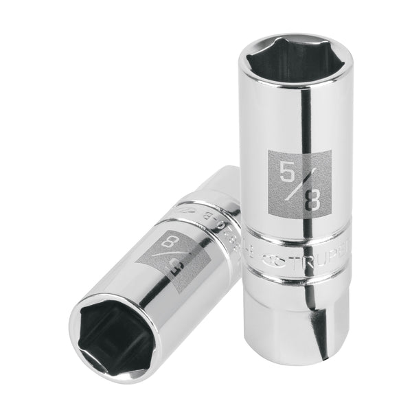 DADO 3/8' 6 PUNTAS STANDARD P/ BUJIA 5/8' TRUPER 13655