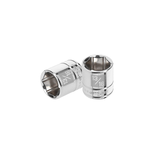 DADO 3/8' 6 PUNTAS STANDARD 13/16' TRUPER 13614