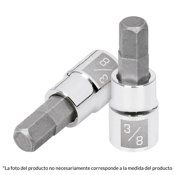 DADO 3/8' PUNTA HEXAGONAL MILIMETRICO 4 MM TRUPER 13485