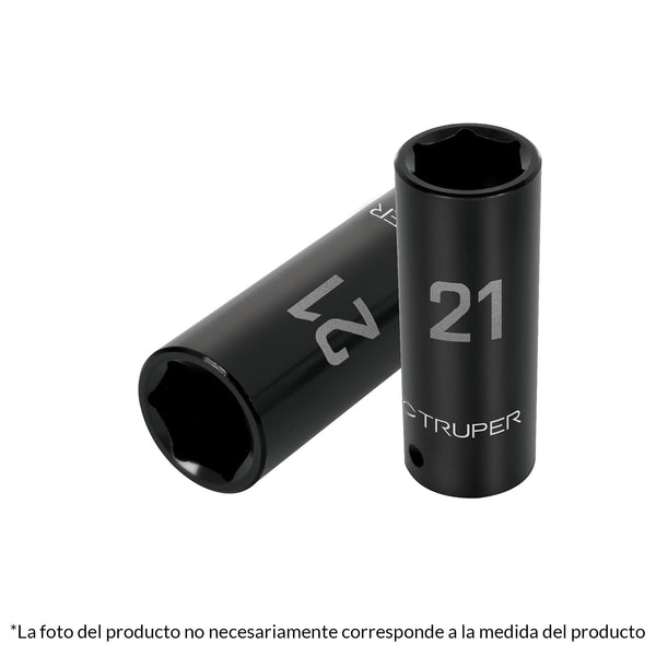 DADO 1/2' 6 PUNTAS IMPACTO LARGO 1-1/8' TRUPER 13401
