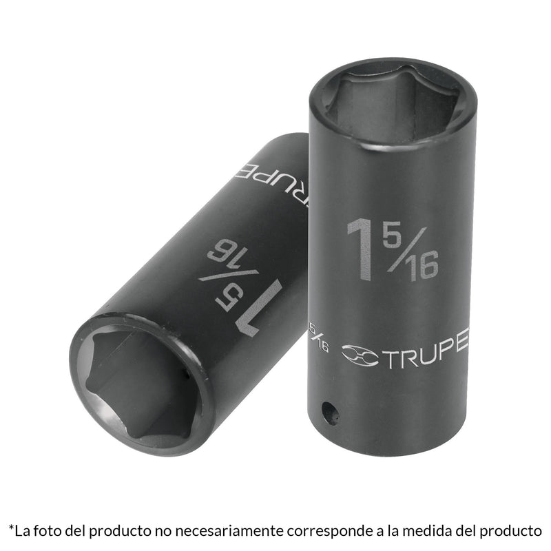 DADO 3/4' 6 PUNTAS IMPACTO LARGO 1' TRUPER 12434