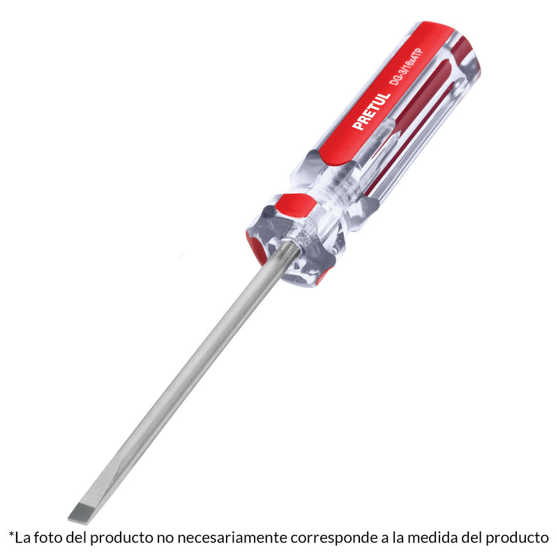 DESARMADOR PVC CABINET 8' X 1/8' PRETUL 21466