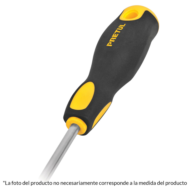 DESARMADOR COMFORT GRIP CABINET 8' X 3/16' PRETUL 21491