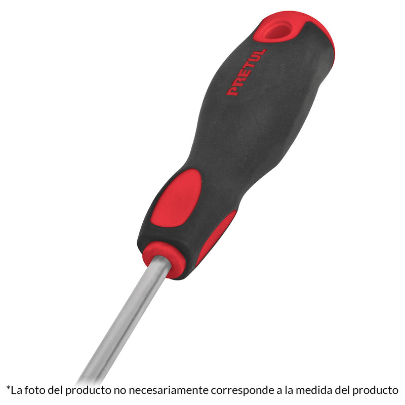 DESARMADOR COMFORT GRIP PLANO 1-1/2' X 1/4' PRETUL 21483