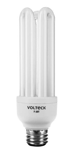 Lámpara 20 W, triple, luz día, T4,  en blister, Volteck