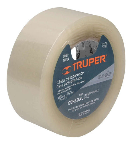 CINTA TRANSPARENTE 150 MT TRUPER 12557
