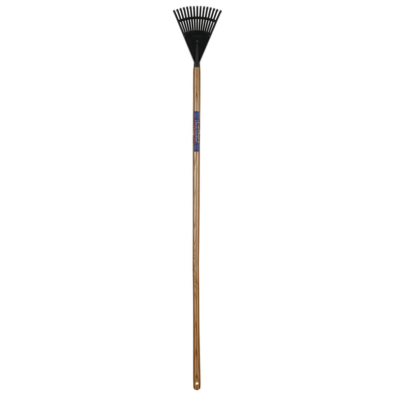 ESCOBA PLASTICO FORJADA JARDIN 54'' 15 DIENTES TRUPER 14344