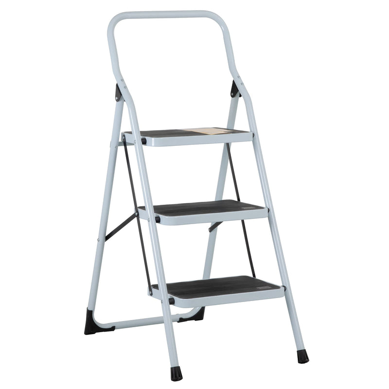 Escalerilla plegable de acero, 3 peldaños, Pretul