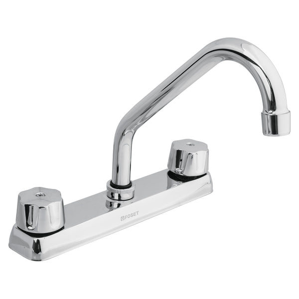 MEZCLADORA FREGADERO 8' CUELLO CORTO ZAMAC FOSET 49238