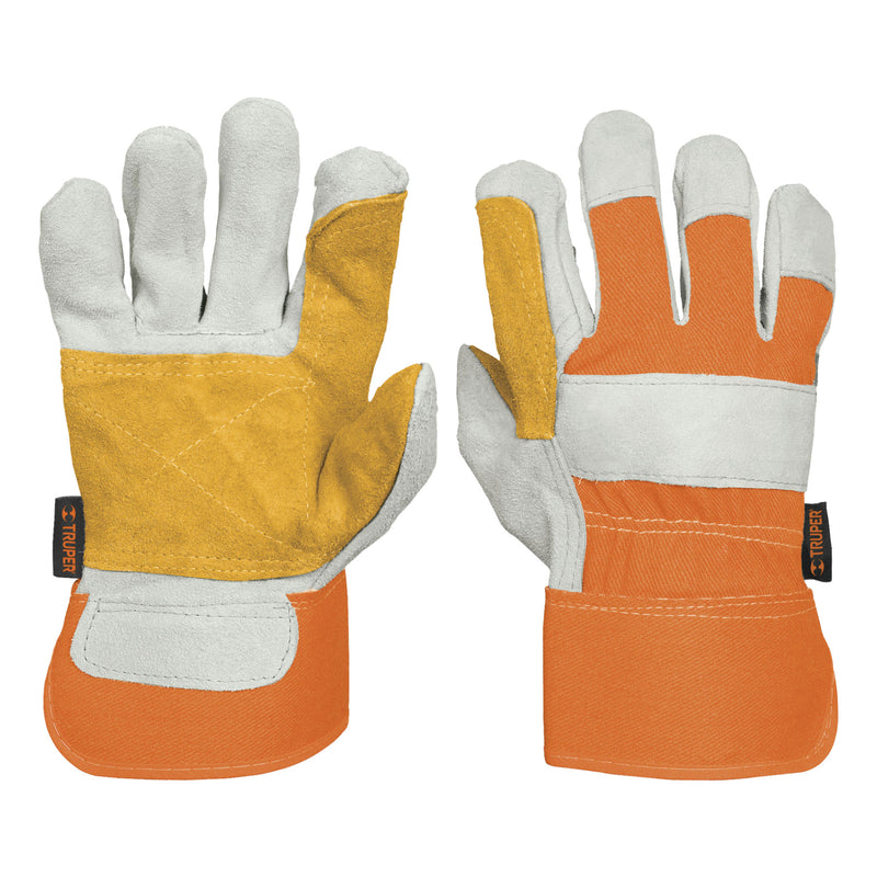 GUANTES CARNAZA Y LONETA DOBLE GRANDE TRUPER 14246