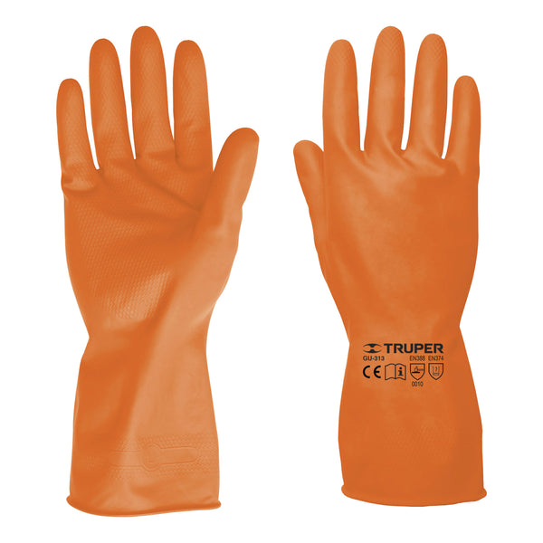 GUANTES LATEX LIMPIEZA DOMESTICA GRANDE TRUPER 14263