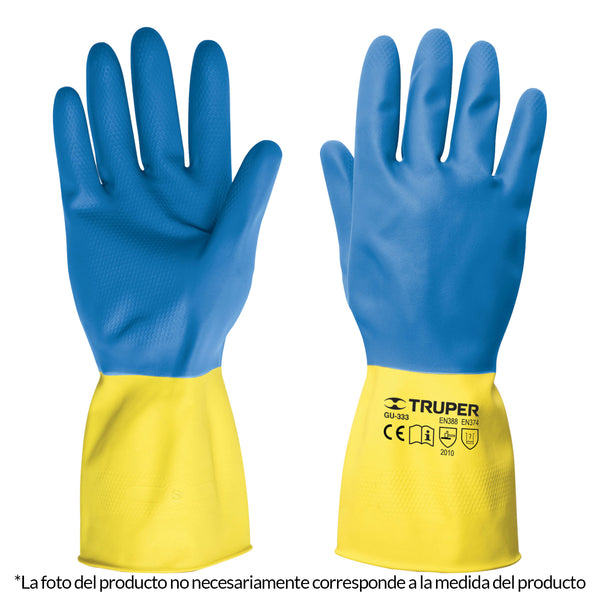 GUANTES LATEX LIMPIEZA DOMESTICA CHICO NEOPRENO TRUPER 13297