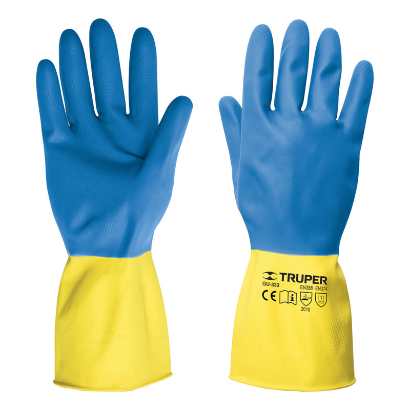 GUANTES LATEX LIMPIEZA DOMESTICA GRANDE NEOPREN TRUPER 15269