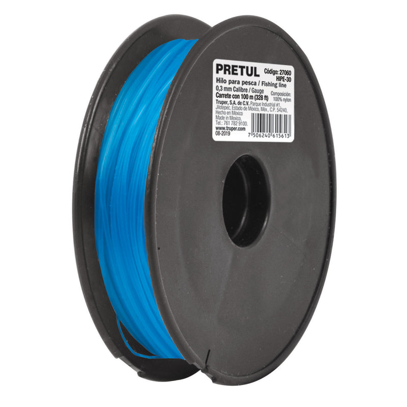 HILO PARA PESCA 0.3 MM 100 MT PRETUL 27060