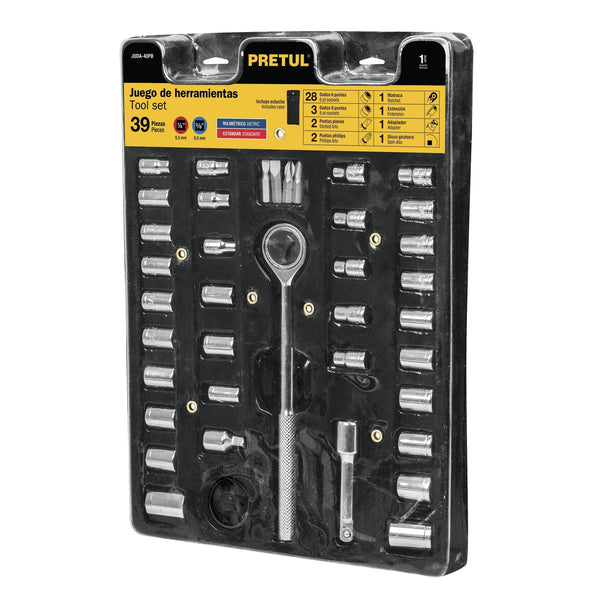 JUEGO AUTOCLE 40 PZ CON ESTUCHE PRETUL 23973