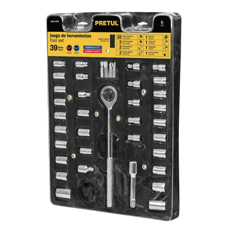 JUEGO AUTOCLE 40 PZ CON ESTUCHE PRETUL 23973