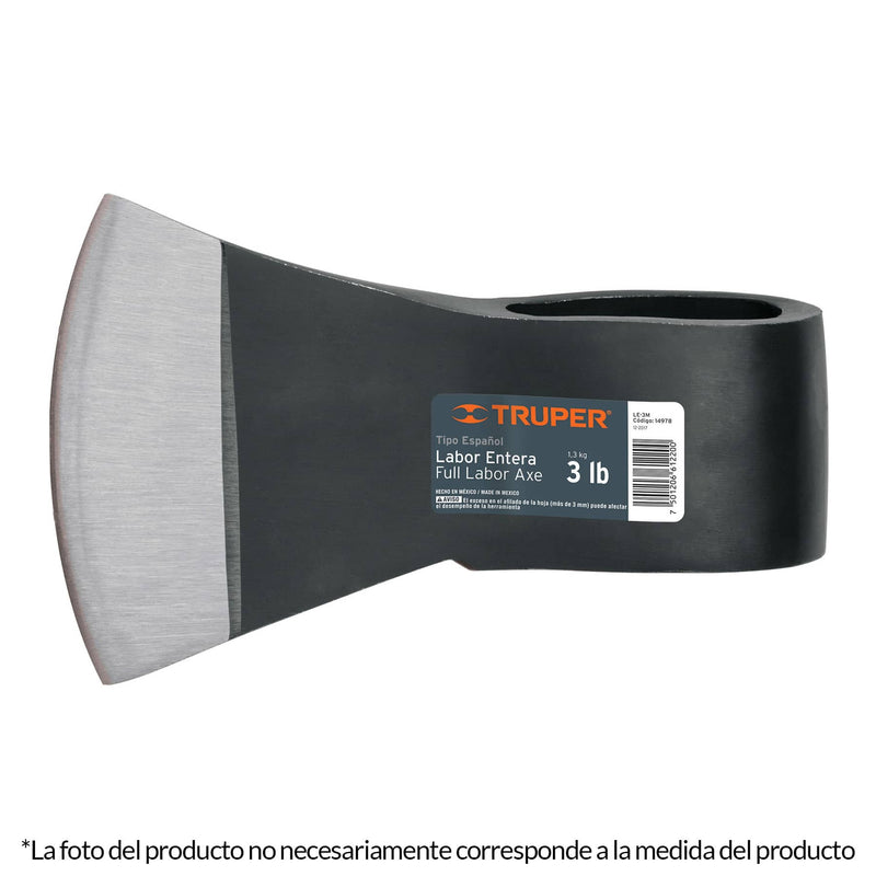 HACHA LABOR ENT. 4 LB SIN MANGO TRUPER 15000