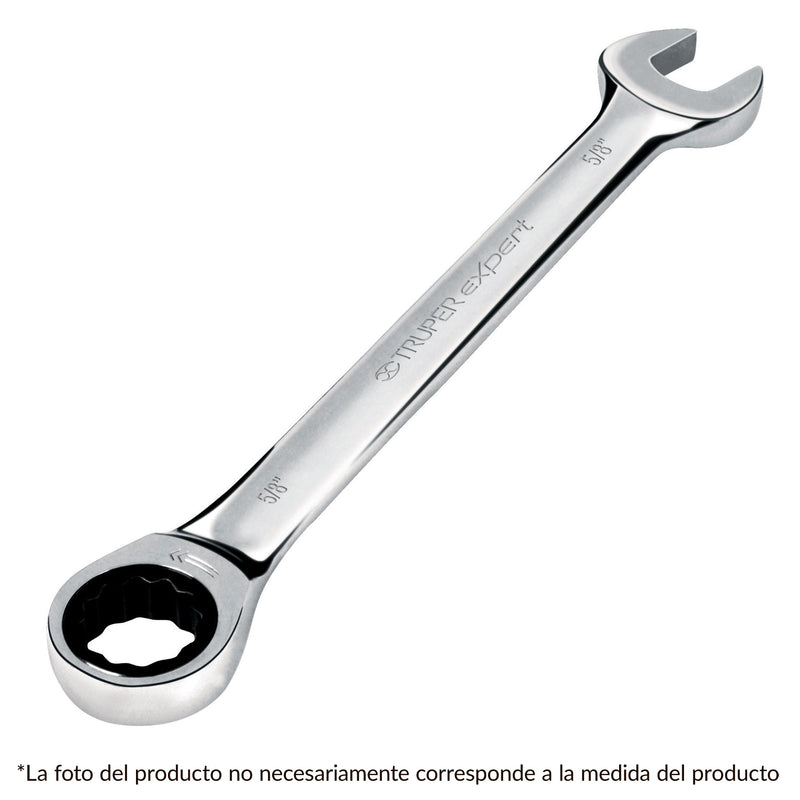 LLAVE COMBINADA CON MATRACA 12 MM X 72 T TRUPER EXPERT 15744