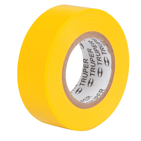 CINTA AISLAR 19 MM X 9 MT AMARILLO TRUPER 13512