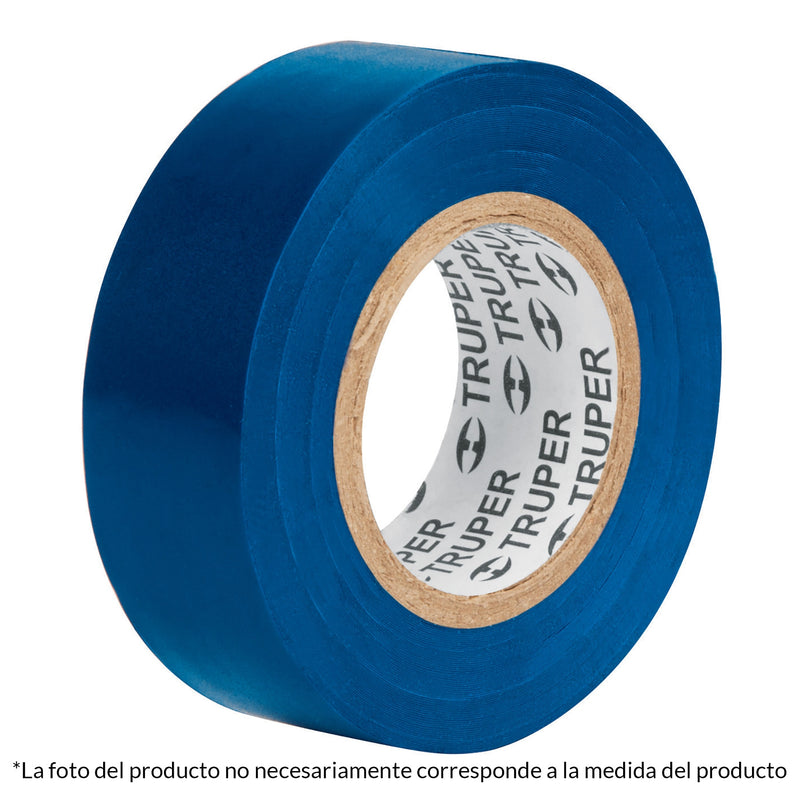 CINTA AISLAR 19 MM X 18 MT AZUL TRUPER 12505