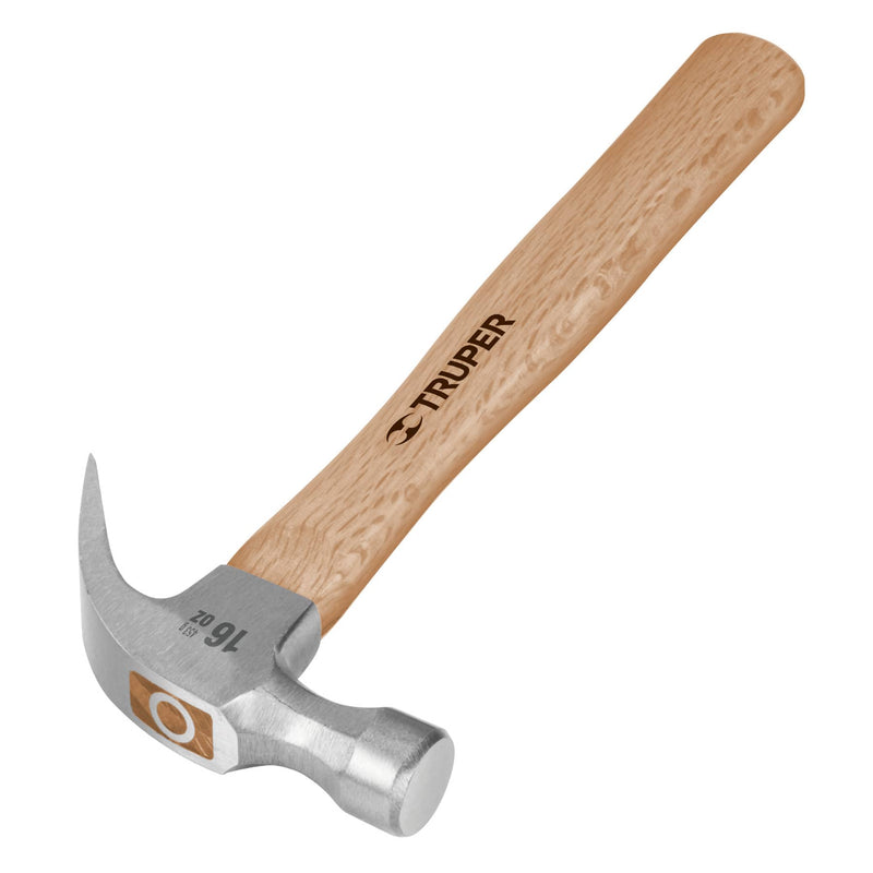 MARTILLO NO PULIDO uña curva 16 OZ TRUPER 16752