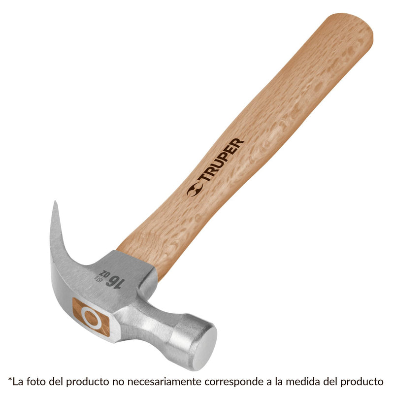 MARTILLO NO PULIDO UÇ?A CURVA 20 OZ TRUPER 16753